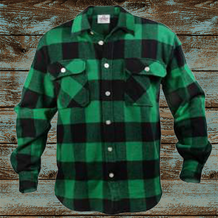 Rothco Heavy Green Plaid Flannel Shirt | ubicaciondepersonas.cdmx.gob.mx